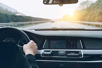 driving on the road