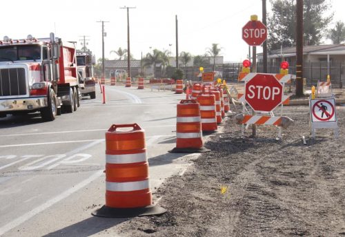 stop signs in work zone